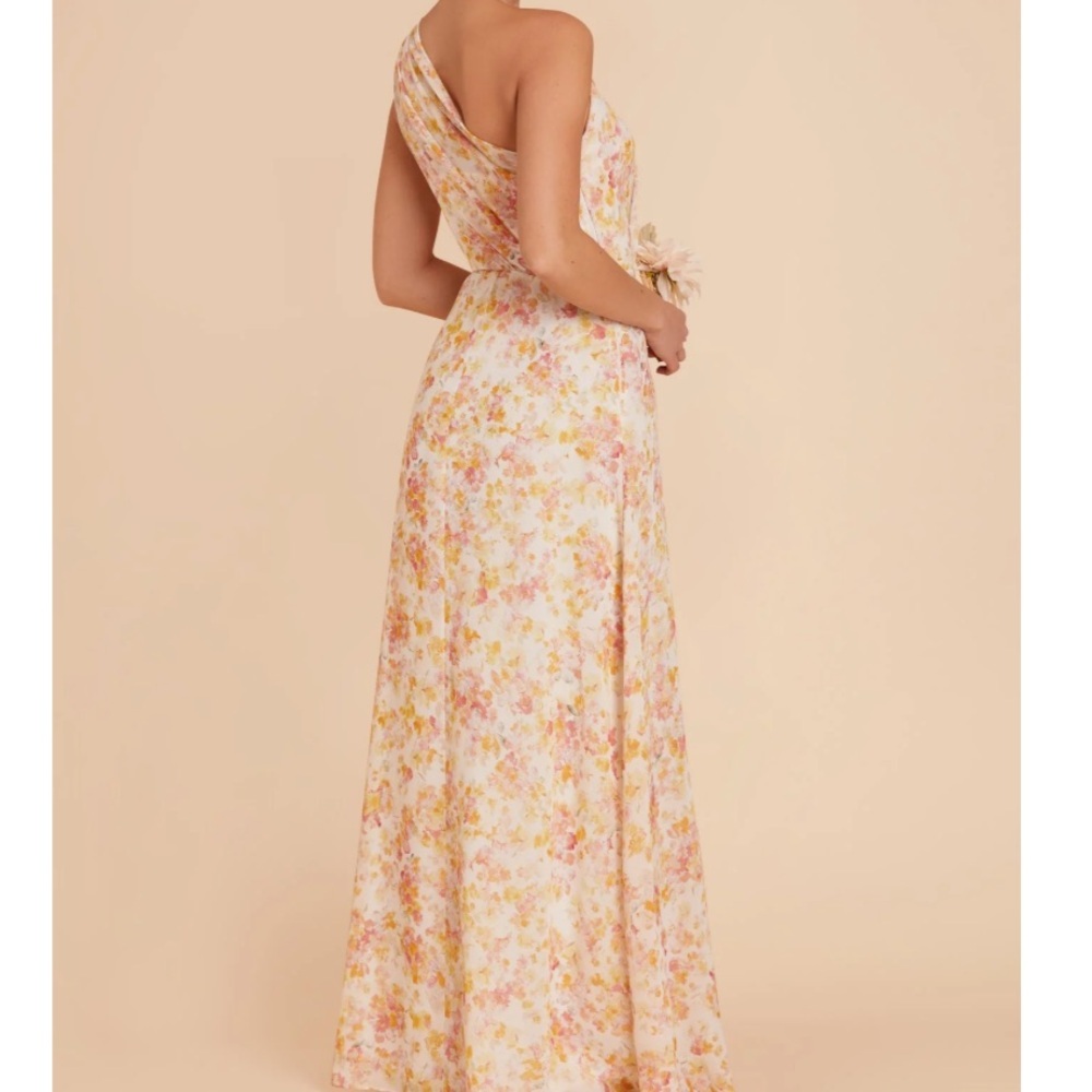 Birdy Grey Kira One-Shoulder Maxi Dress in the "Pressed Floral" Pattern - Picture 7 of 8